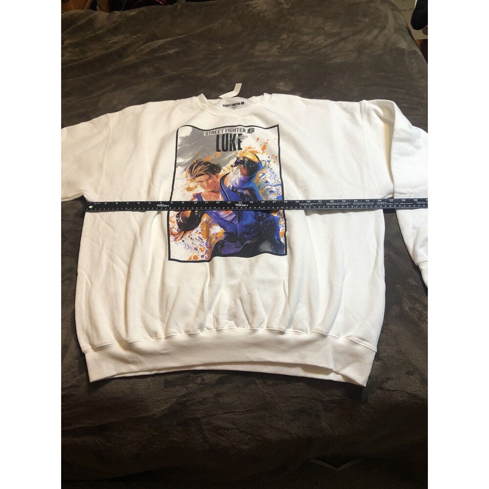 Men's Street Fighter Sweatshirt 2X-Large White-NWT